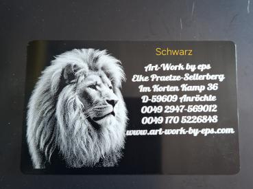 Lasergravierte Metall Visitenkarte 50 Stück