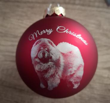 Weihnachtskugel Durchmesser 10 cm aus Glas